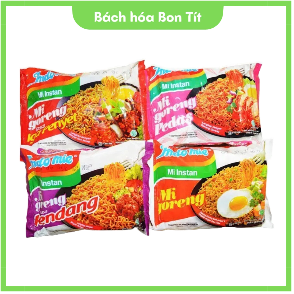 Mì Trộn Indomie, Mì Xào Khô, Mì Ăn Liền Tiện Lợi, Mì Trộn số 1 Thế Giới