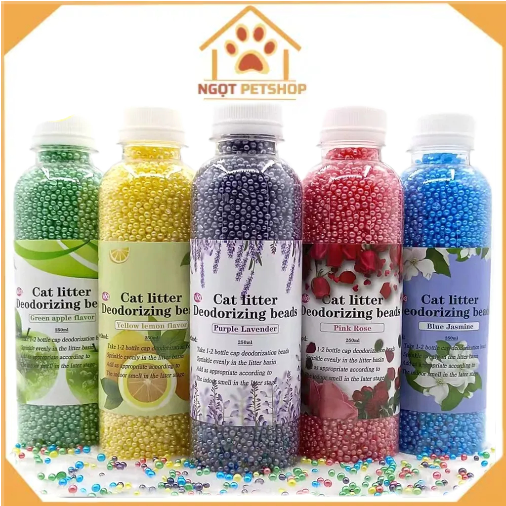 Hạt Khử Mùi Cát Vệ Sinh Chó Mèo Thú Cưng Cao Cấp - Giảm Mùi Hôi Cát Mèo - Ngọt Petshop