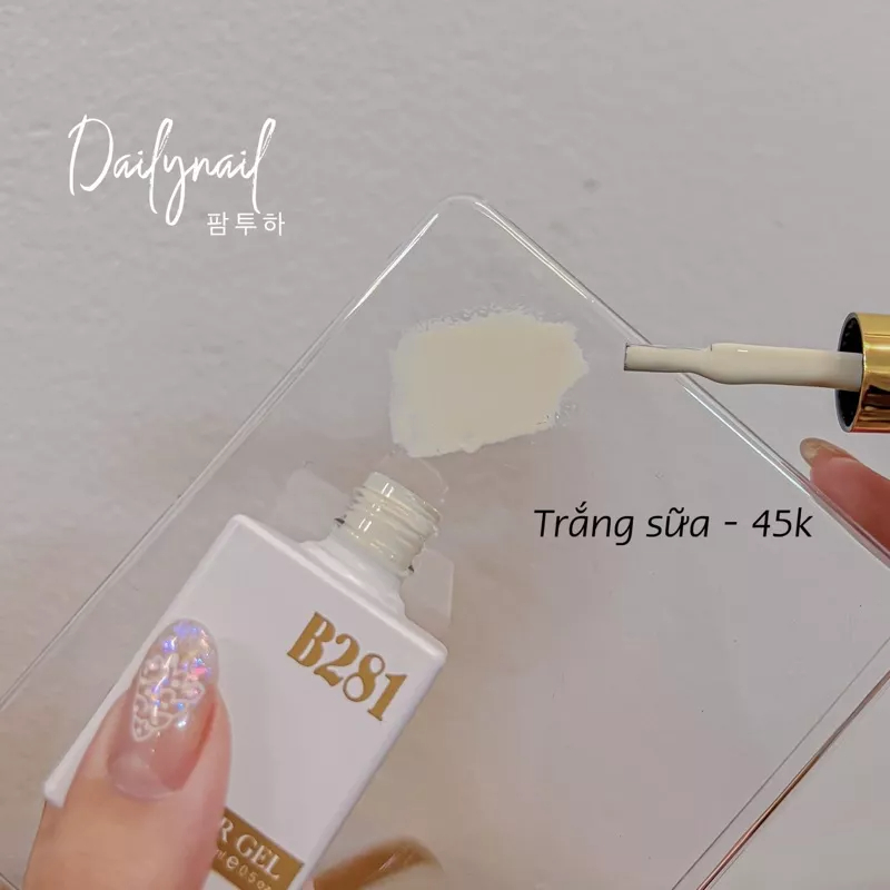 Sơn gel trắng sữa B281