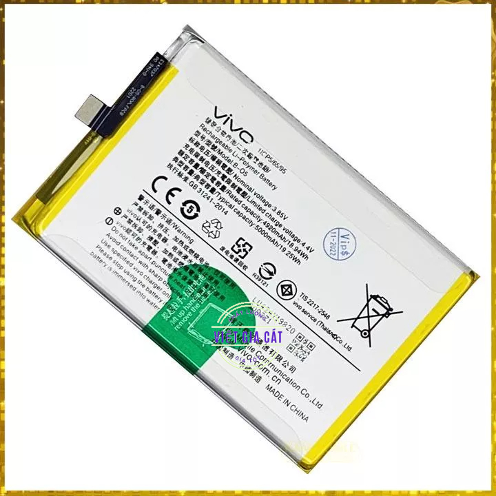 Pin Vivo Y20, Y30, Y12S, Y20S B-O5 5000mAh Zin Dung Lượng Đủ + Tặng Keo Dán Pin