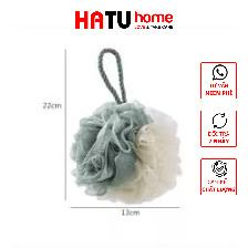 Bông tắm tròn 2 màu nhỏ gọn mềm mại êm dịu cho da