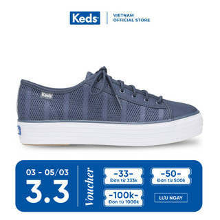 Giày Keds Nữ - Triple Kick Striped Mesh Indigo - KD058055