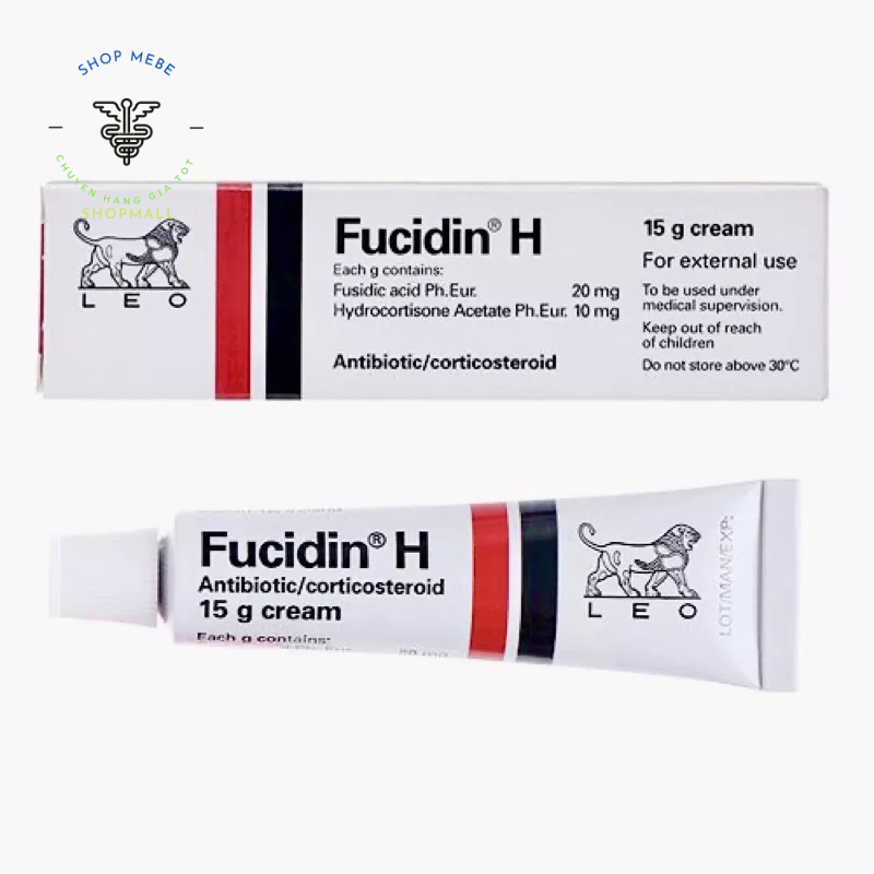 Kem bôi da kháng khuẩn Fucidin/Fucidin H/ Fucicort tuýp 15g