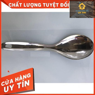 3 Muôi múc cơm canh inox dày dặn(Muôi đá mỏng)