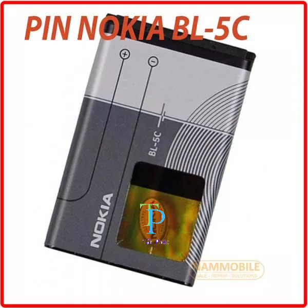 Pin Nokia 6600, 6230I, 6230, 6030, 5030, 6280, 2600, 2300, 1280, 1100 BL-5C 870mAh Zin Dung Lượng Chuẩn .