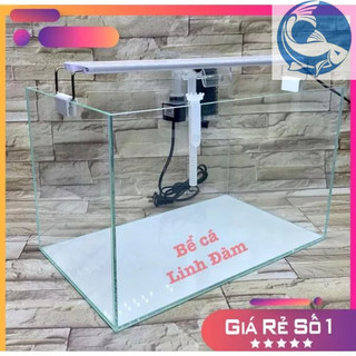 Bể cá 40cm kính siêu trong 5 mặt , dán giấu keo, mài vi tính- bể cá cảnh thủy sinh