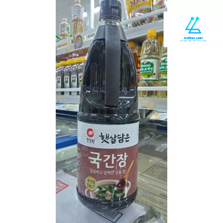 Xì dầu nấu canh hàn quốc 1,7l can to cho nhà hàng - 국간장
