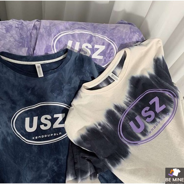 Áo Thun Cổ Tròn Tshirt Nữ Nam Unisex Chất Vải Thun Cotton Loang 3D Usz WAT460