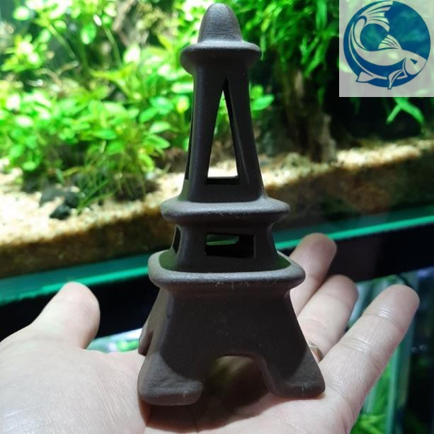 Đồ chơi tép - Tháp Eiffel - đồ trang trí bể cá