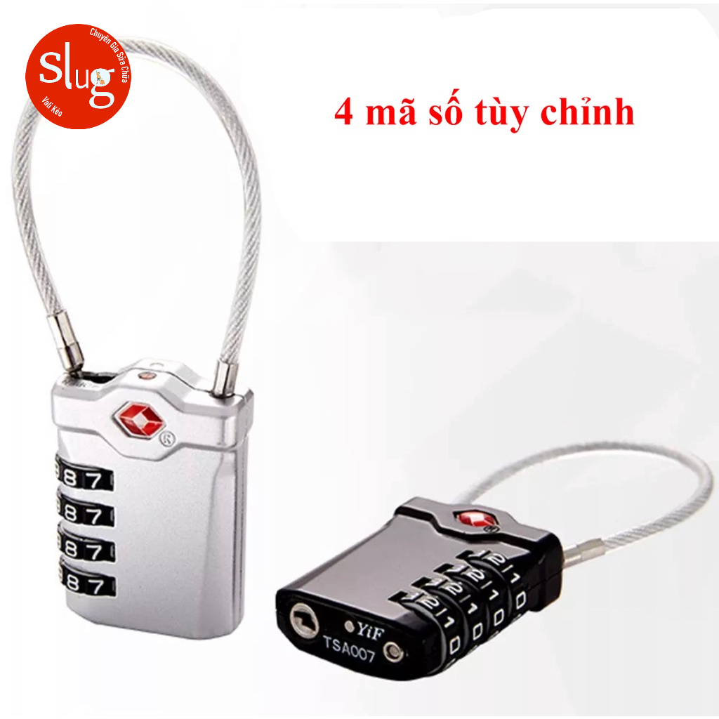 Khóa du lịch TSA 4 Số Chính Hãng Ổ Khóa Vali Mini Khóa Mã Số Khóa Mật Khẩu Số chuẩn quốc tế