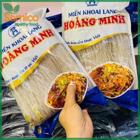 Miến khoai lang Hoàng Minh 300g - làm từ khoai lang thành phần tự nhiên - Eatclean, ăn kiêng, dai ngon đặc biệt