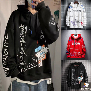 Áo Hoodie Nón Chui Trùm Đầu Nữ Nam Unisex Chất Vải Nỉ Poly Boom WAH046
