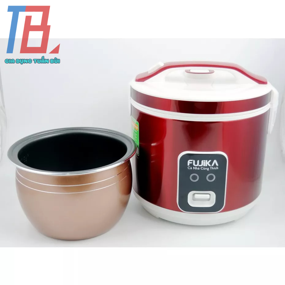 Nồi cơm điện Fujika FJ-NC3006 dung tích 3 lít công suất 1000W lòng dày màu ngẫu nhiên - Hàng chính hãng BH 12 tháng