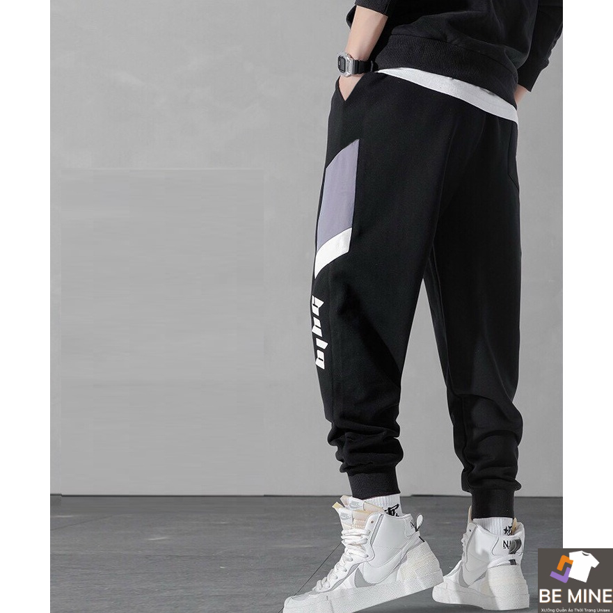 Quần Dài Nam Nữ Unisex Chất Vải Thun Dọc Tím Mula MQU076