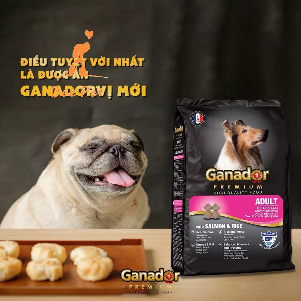 Hạt cho chó Ganador 3kg - thức ăn cho chó con và chó trưởng thành đủ vị