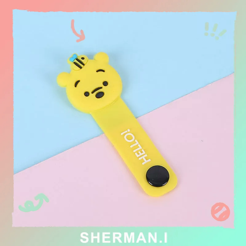 Dây kẹp thu gọn tai nghe cáp sạc điện thoại laptop hình thú dễ thương-SN