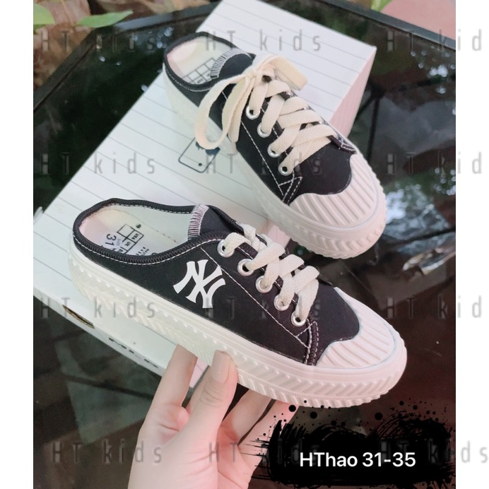 Giày sục Ny Mẹ &amp; Bé(sz30-39)độn đế ,giày sục NY Đạp Gót,Sục 𝐌.𝐋.𝐁 Hot Hit 2021( ảnh thật, form rộng lùi 1 size)
