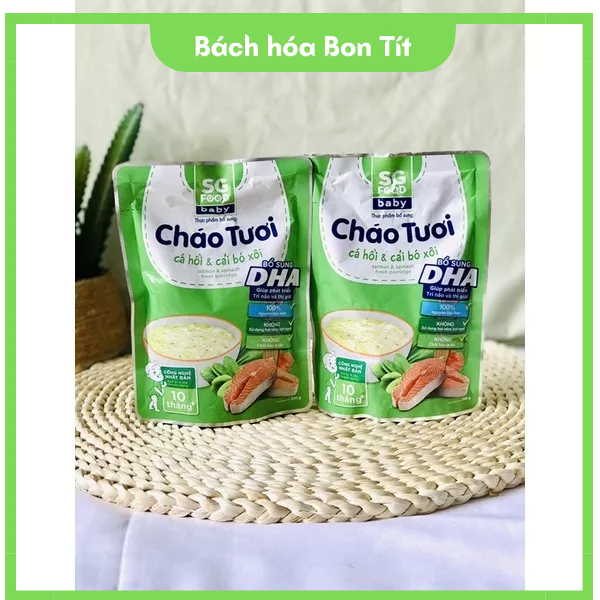 Sale lỗ - cháo tươi baby sg food cho bé từ 10 tháng tuổi  date t6 23 - ảnh sản phẩm 1