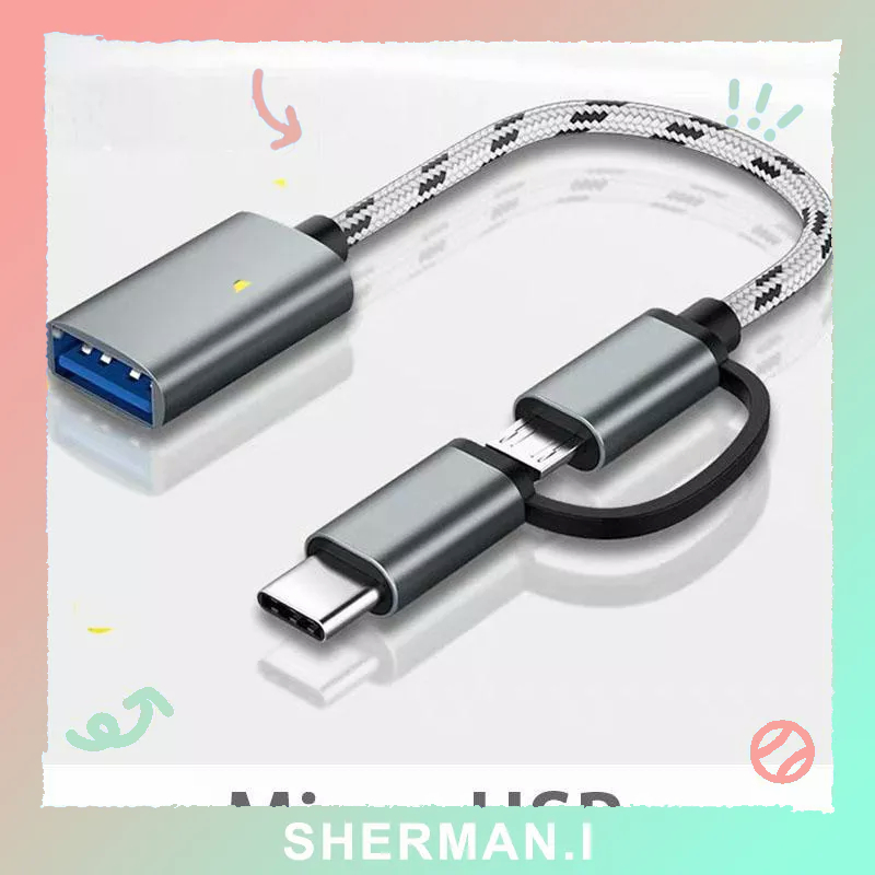 3.0 Dây Cáp OTG 2 Trong 1 USB Đa Năng-SN