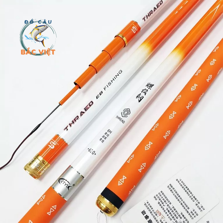 Cần câu tay Bạch Kinh Thiên Cam độ cứng 6H 8H 10H bản săn hàng tặng kèm ngọn phụ Đồ Câu Bắc Việt
