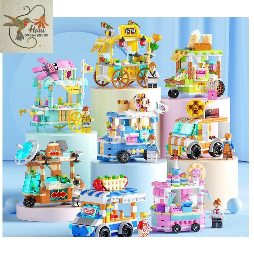 Lego Lắp Ráp Mô Hình Xe Bán Hàng Mini