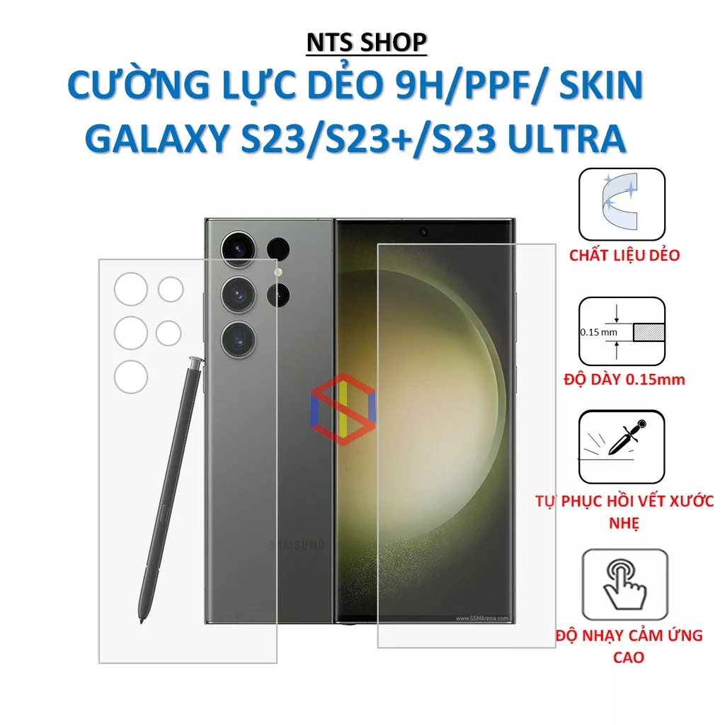 Dán PPF/Skin chống xước mặt trước / mặt sau Galaxy s23/s23+/S23 Ultra