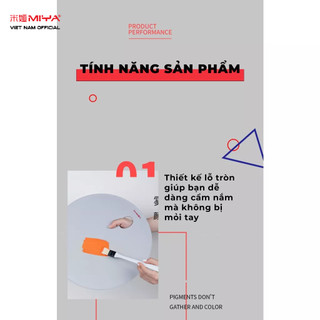 [MIYA VIỆT NAM OFFICIAL] Bảng pha màu Miya - Miya Frosted Palette Plastic ( Thiết kế mới )