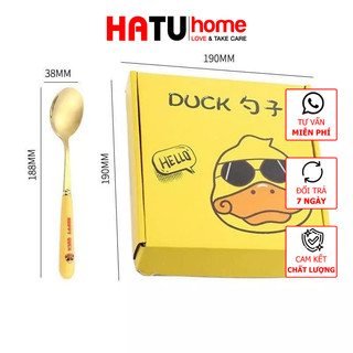 Combo 6 thìa vịt vàng dễ thương cho bé