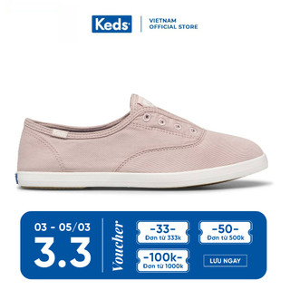 Giày Keds Nữ - Chillax Washed ORG Core Twill Lilac- KD065433