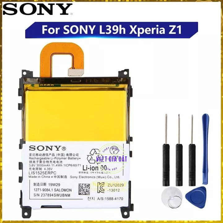 Pin Sony Xperia Z2a, ZL2, SOL25, D6563, A2, Z2 mini LIS1547ERPC 3000mAh Zin Dung Lượng Đủ + Tặng Keo Dán Pin