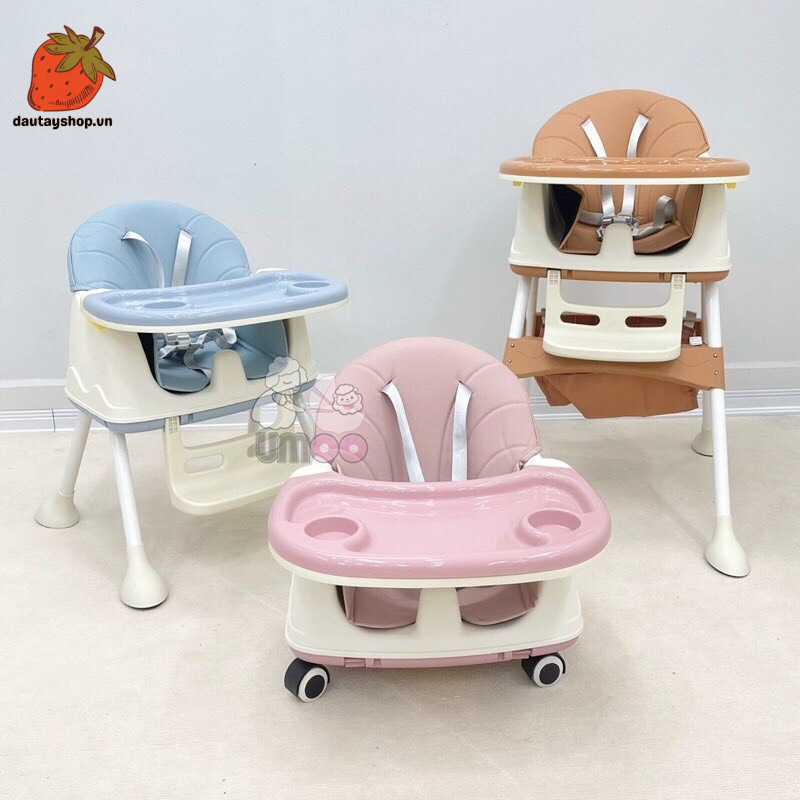 Ghế ăn dặm đa năng có bánh xe UMOO UM-0492