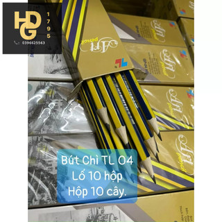 Hộp 10 cây bút chì gỗ tl gp01 và gp04