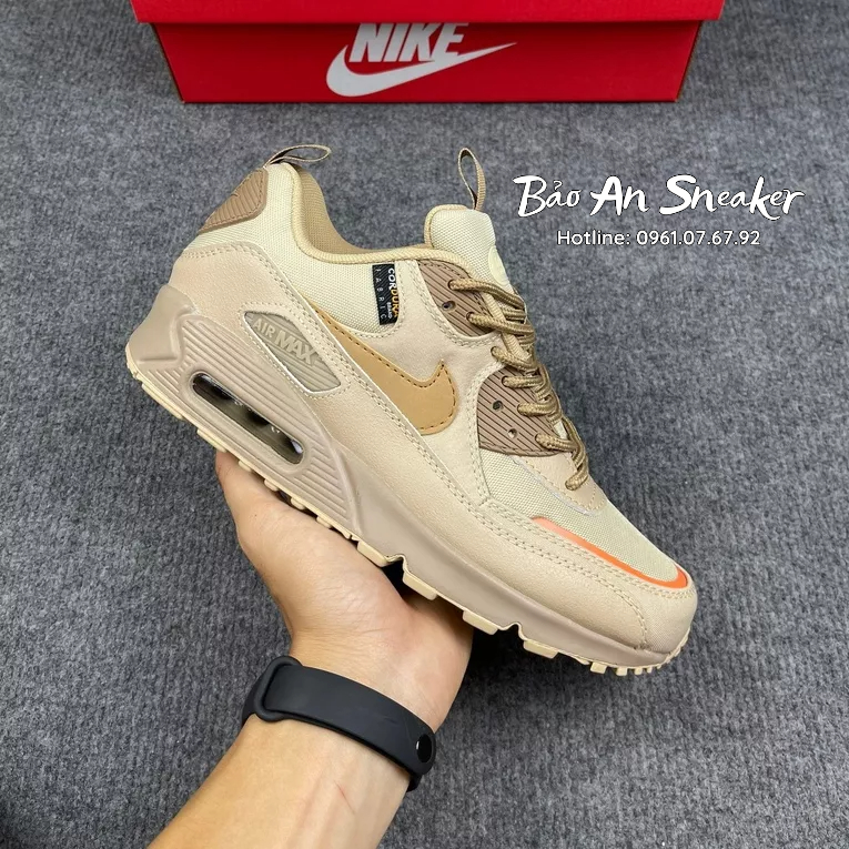 ẢNH THẬT / NÂU - Giày_Sneaker_Nike_Air_MAX90_Siêu_Cấp - GIẦY THỂ THAO NAM NỮ MAX 90