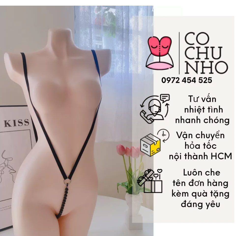 SET75 - set ngủ dây sexy quyến rũ - đồ cosplay quần lọt khe hở đáy -cochunhoquan11