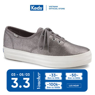 Giày Keds Nữ - Triple Lurex Gunmetal - KD057292