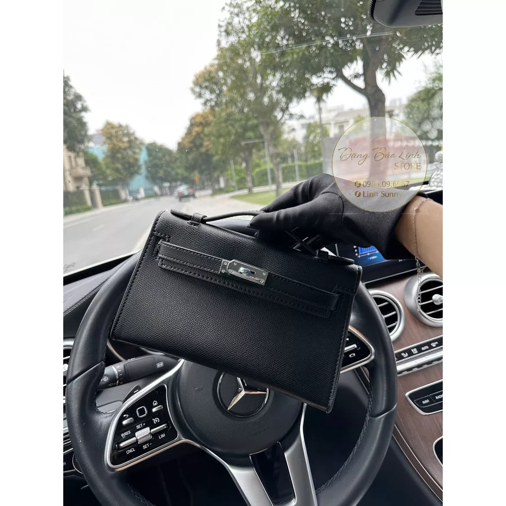 Túi HM size 22 dáng ngang  ngang xách tay tặng kèm dây xích, túi xách nữ thời trang cao cấp