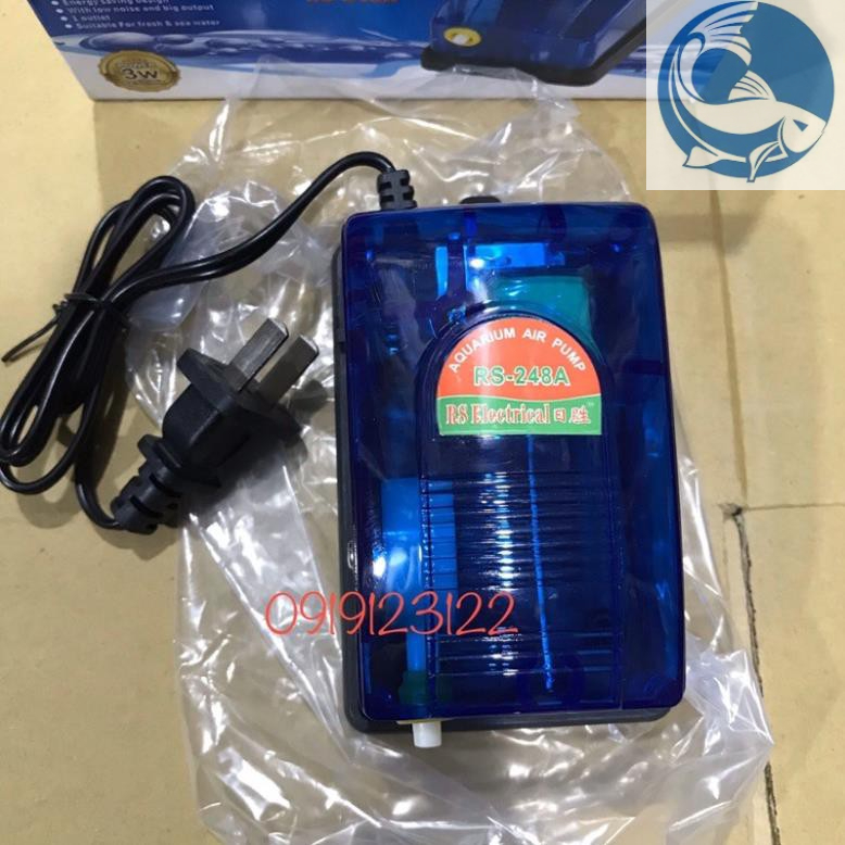 máy sục khí oxy SB248A; sủi oxy mini