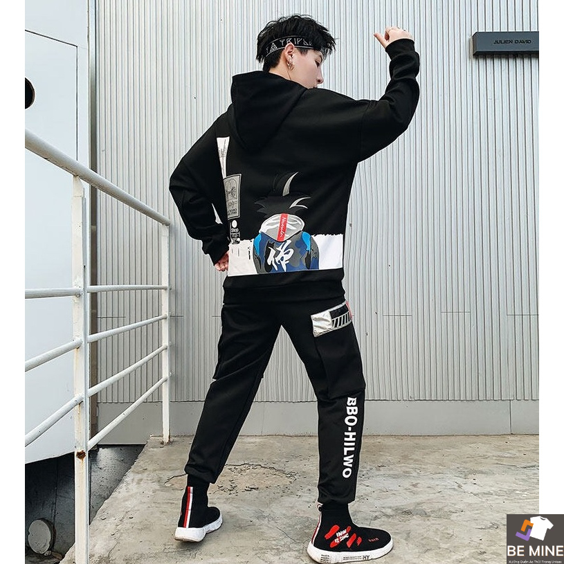 Áo Hoodie Nón Chui Trùm Đầu Nữ Nam Unisex Chất Vải Nỉ Poly 1 Túi WAH060