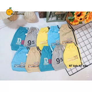 Set 10 quần đùi chục thun lạnh bé trai quần đùi thể thao siêu mềm mát cho bé 4-14kg