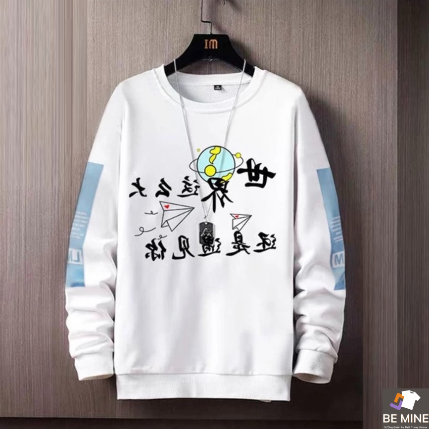 Áo Dài Tay Nam Nữ Unisex Chất Vải Thun Hành Tinh MDT009