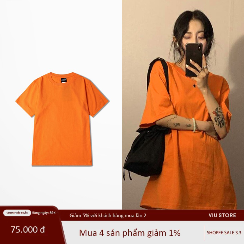 Áo thun trơn Nelly 100% cotton basic