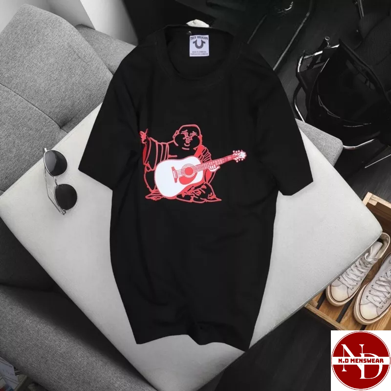 ÁO THUN CỔ TRÒN NAM NỮ IN ÔNG ĐỊA - N.D MENSWEAR