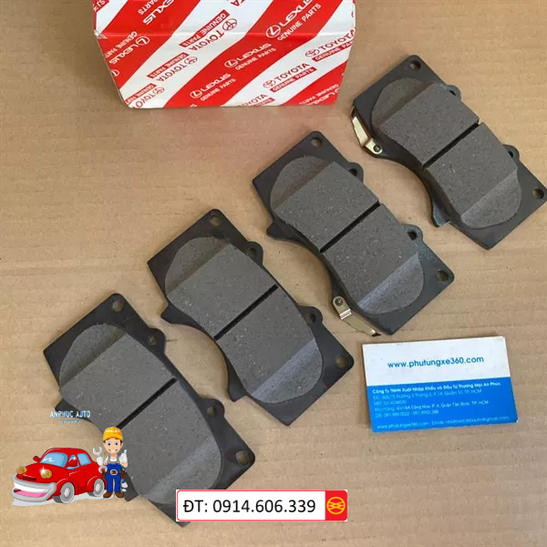 Bố thắng trước Toyota Fortuner 2005-2019 chính hãng Toyota (Bộ)