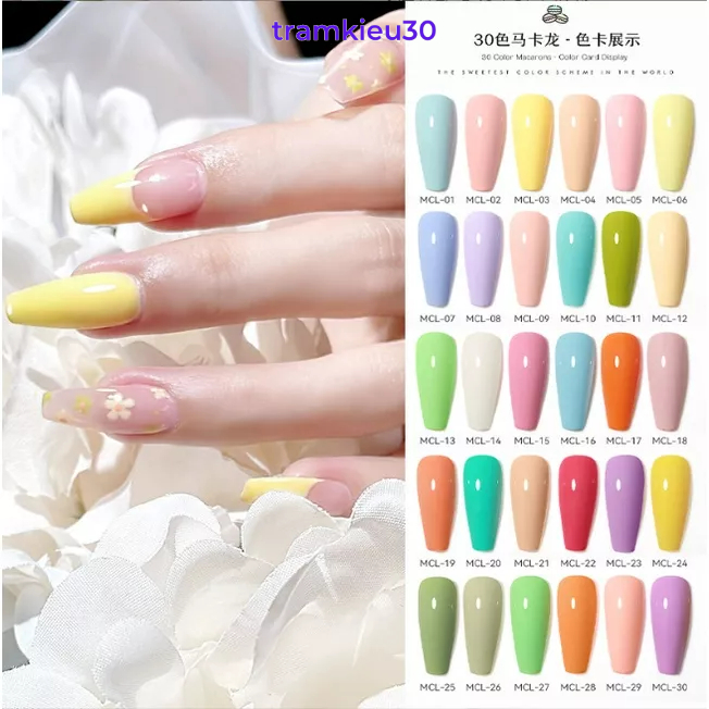 Sơn Gel AS Chai Xanh Mã MCL CAO CẤP Mới 2023 |pastel