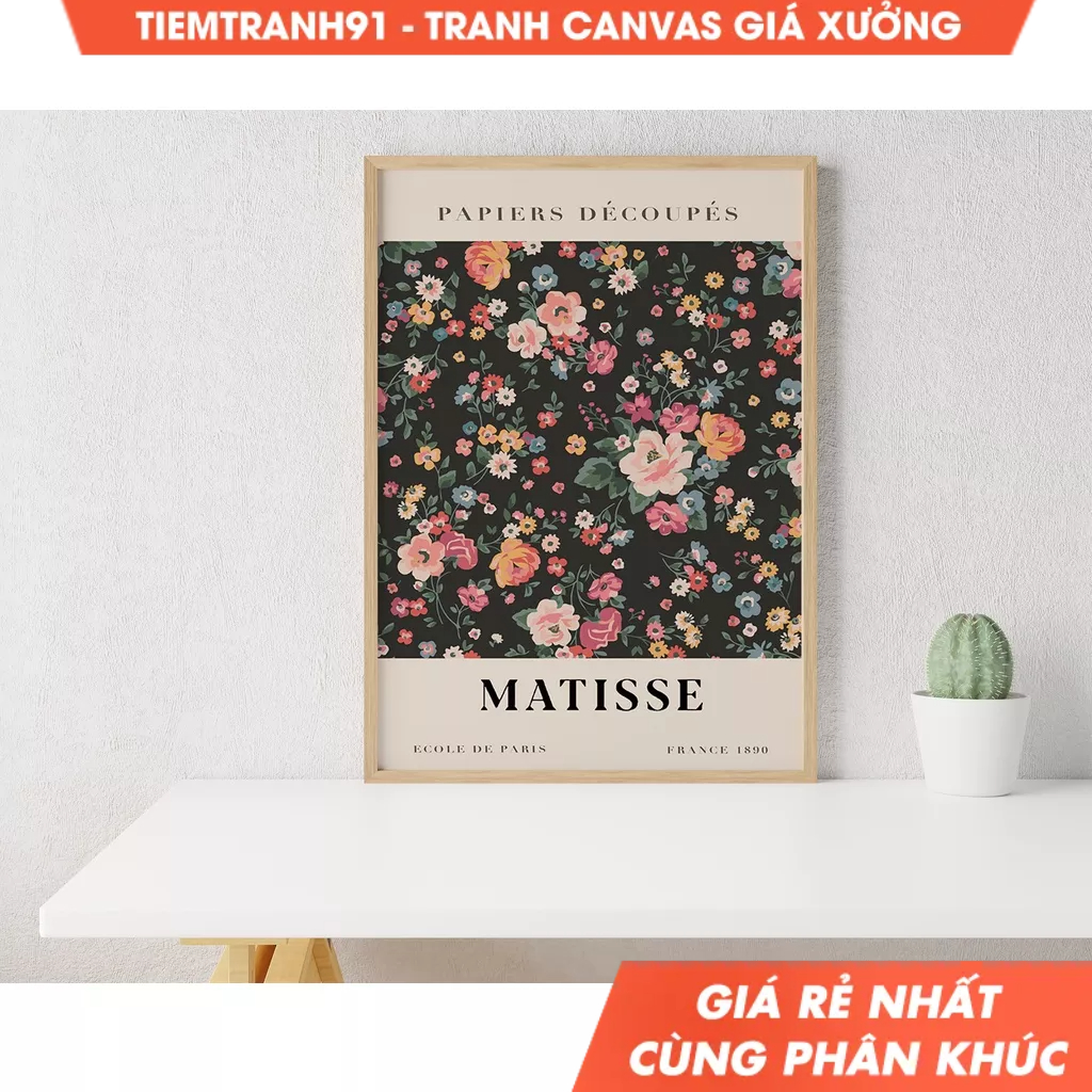Tranh treo tường, Flower Market Poster, Matisse Flower,  Flower Market,Tokyo Flower Market, Florist 