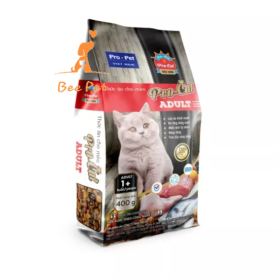 Hạt Pro Cat Adult 400g - thức ăn cho mèo trưởng thành