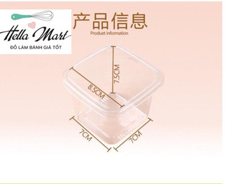Combo 10 hộp đựng mousse, tiramisu