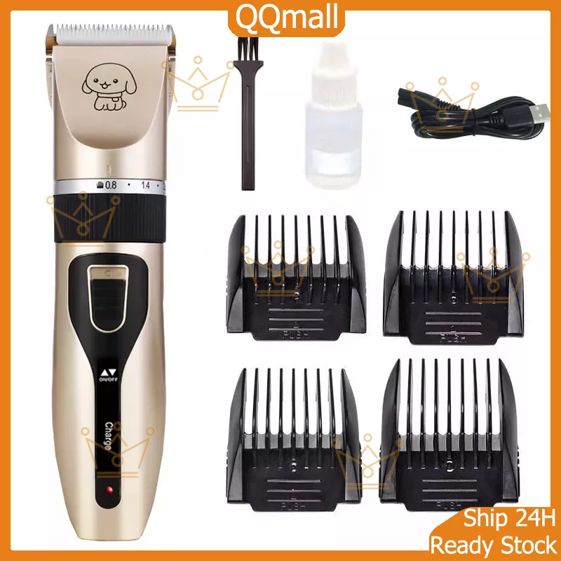 Tông đơ cạo cắt lông cho chó mèo Hàng Full Box - Kèm 8 phụ kiện