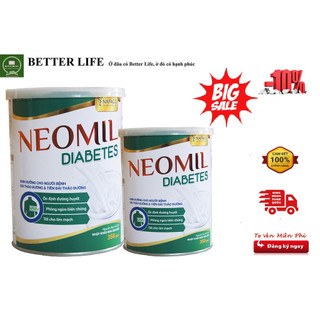 Sữa bột Neomil Diabetes 350g chuyên biệt cho người tiền tiểu đường, tiểu đường, ăn kiêng...
