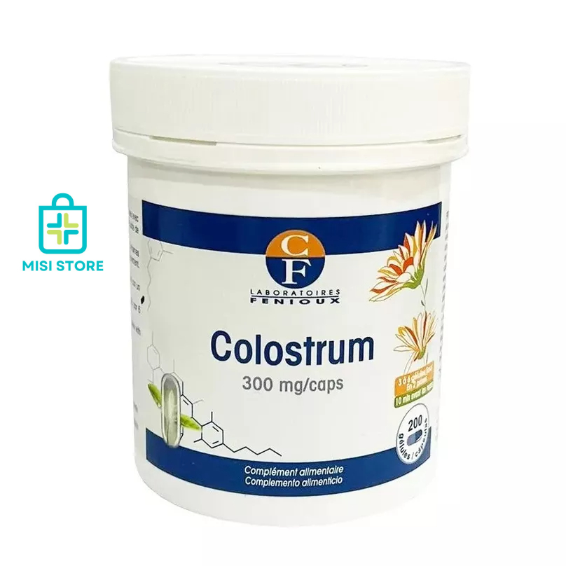 (Date T8/2025) Sữa Non Pháp Fenioux Colostrum hộp 200 viên, hàng Pháp, Mẫu mới